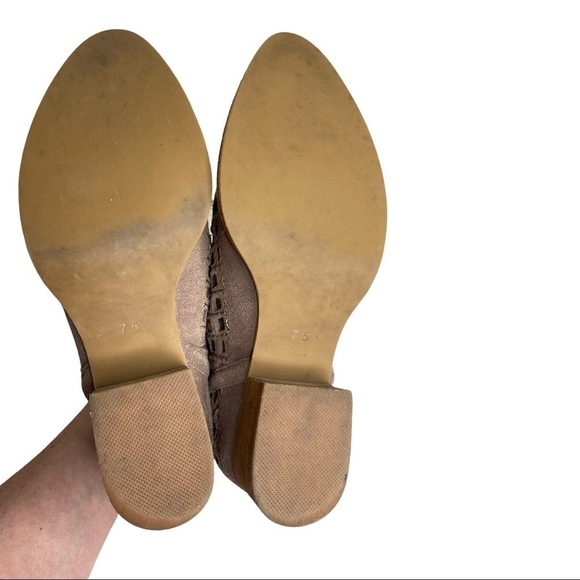 Jeffrey Campbell Taggart Leather Suede Cutout Booties 7 1/2 - Picture 10 of 11